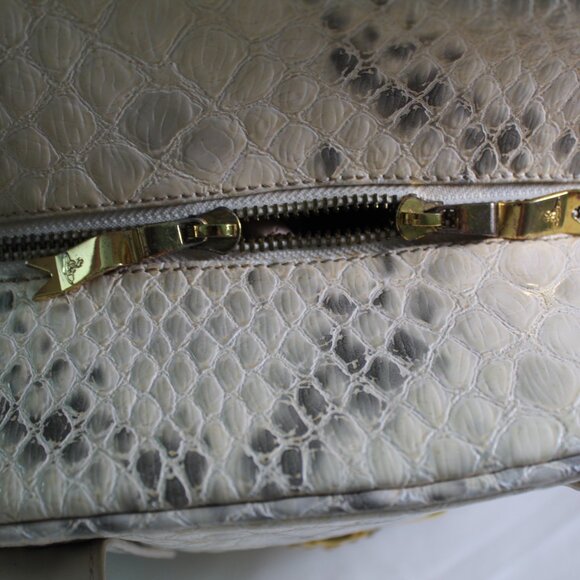 Vivienne Westwood Snake Print Leather Bowling Bag Shoulder Bag Tote Yasmine - Picture 14 of 15